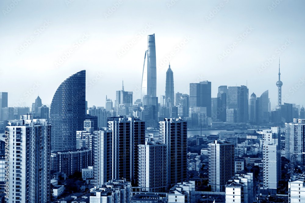 Shanghai Pudong city building